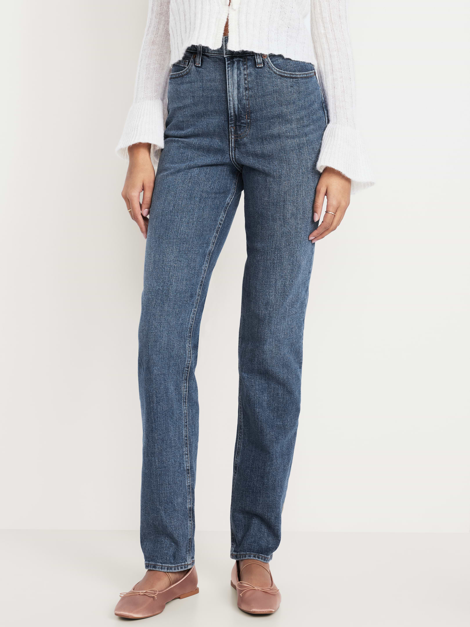 L'image numéro 2 présente Jean droit à taille très haute