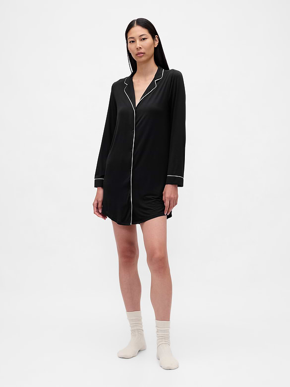 SoftMade Modal PJ Shirtdress