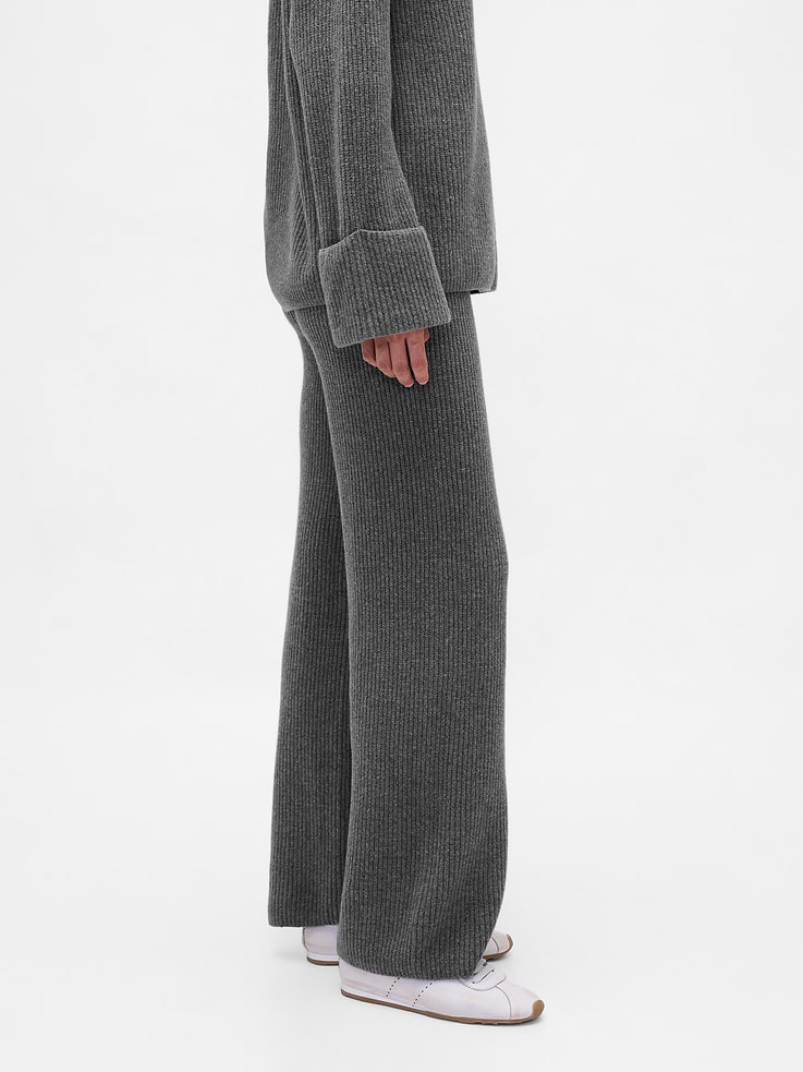 Image number 3 showing, CashSoft Shaker-Stitch Sweater Pants