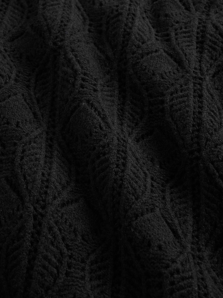 Image number 4 showing, CashSoft Pointelle Turtleneck Sweater Dress