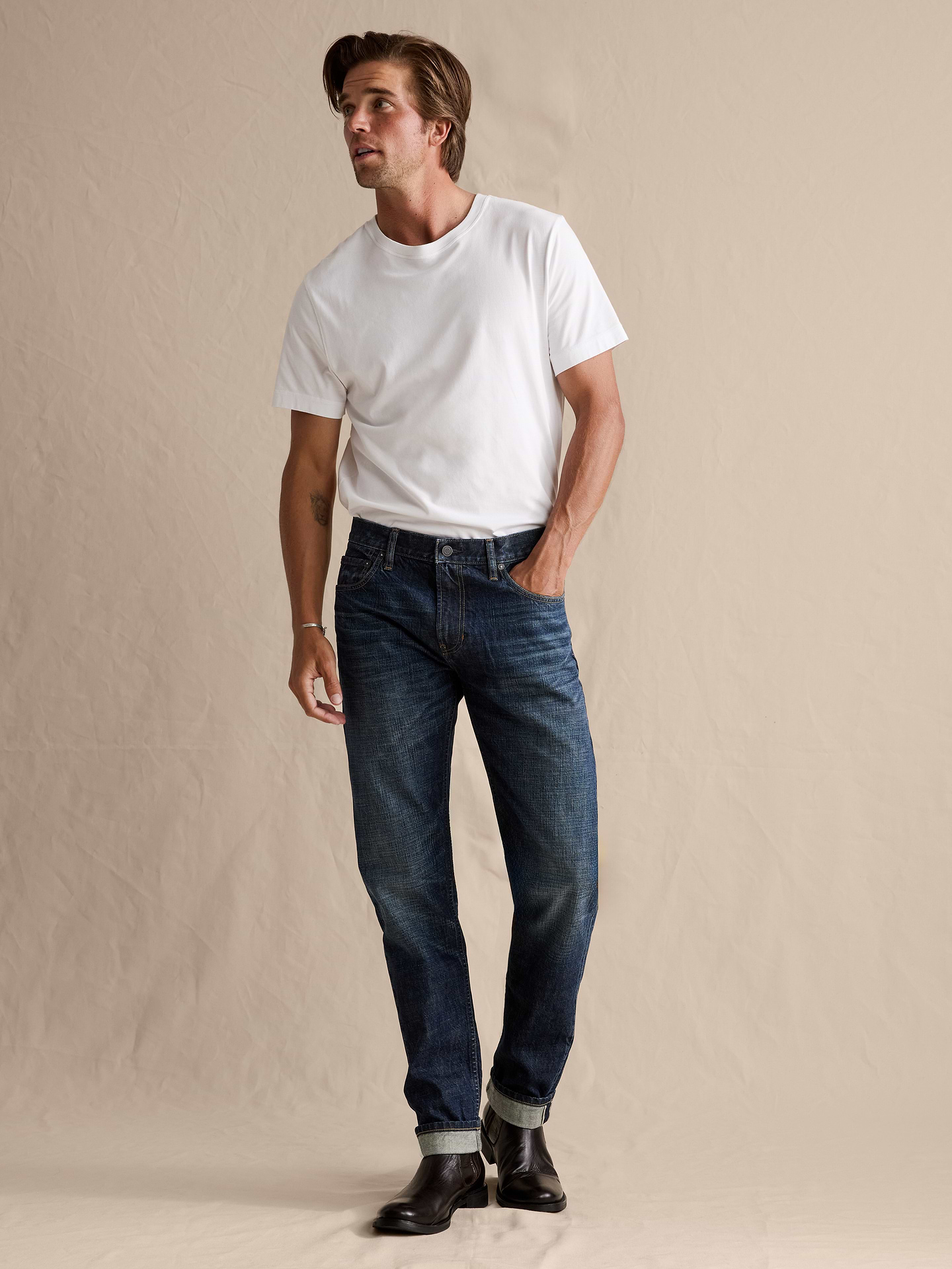 Image number 1 showing, Slim Selvedge Jean