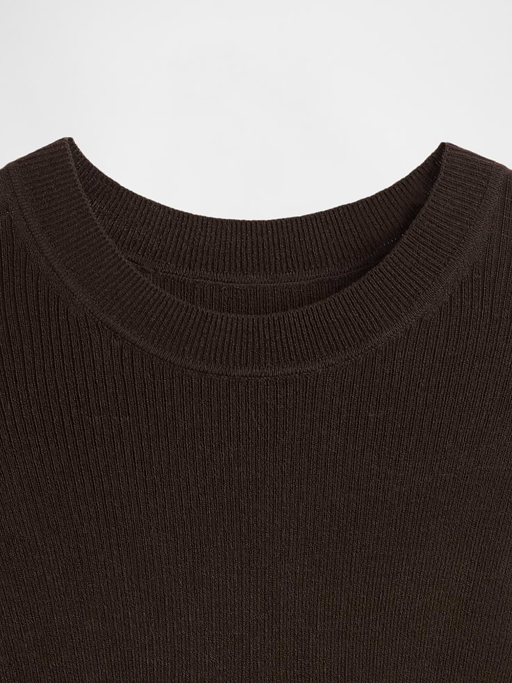 Image number 4 showing, Sheer Rib Sweater Bodysuit