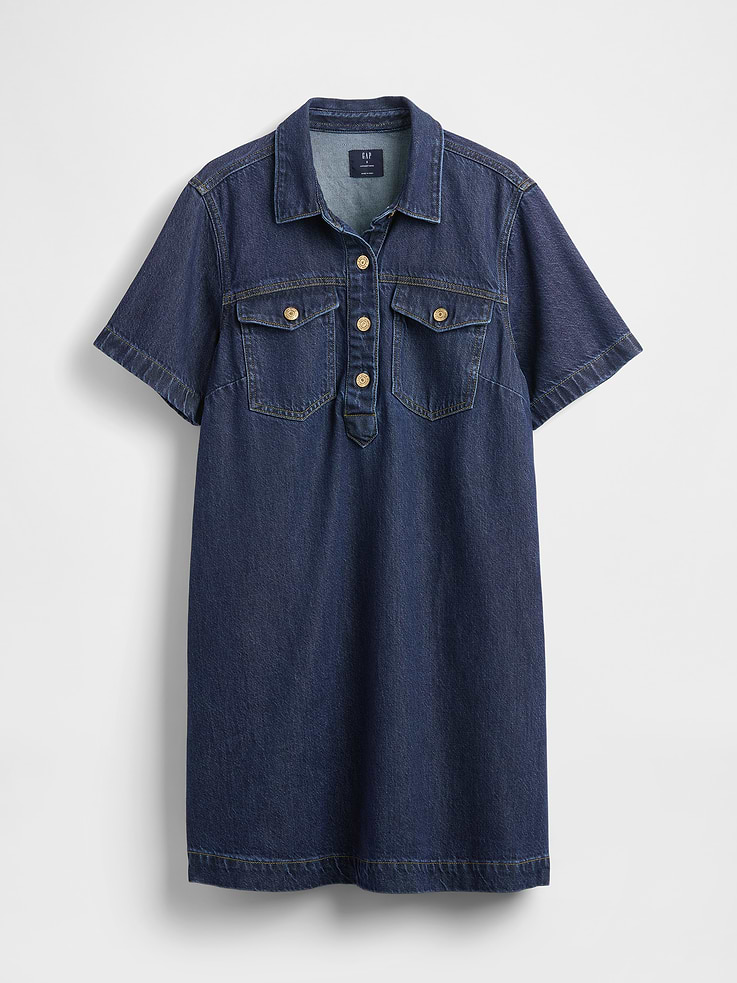 Image number 7 showing, UltraSoft Denim Mini Dress