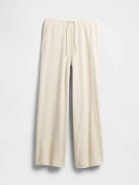 Waffle Wide-Leg PJ Pants