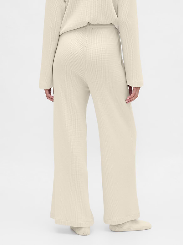Waffle Wide-Leg PJ Pants