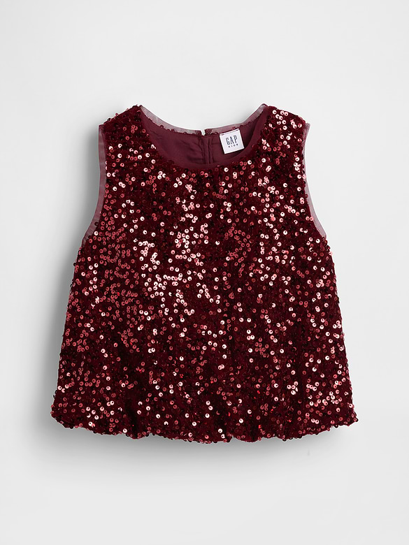 Kids Sequin Bubble Top