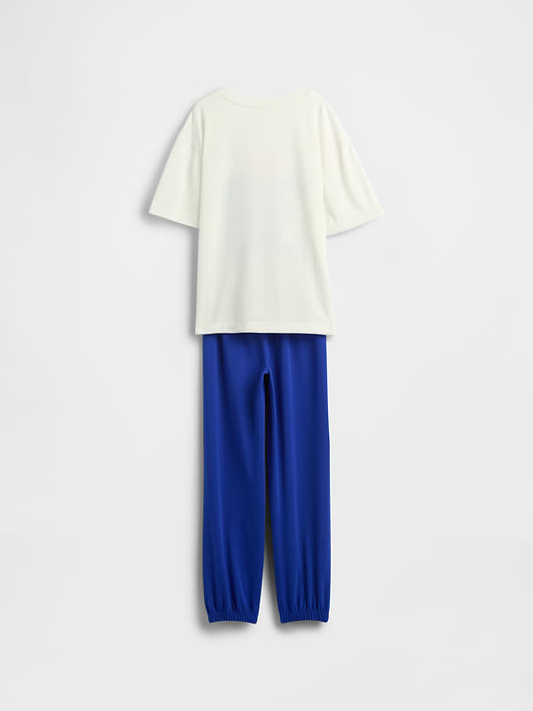 Kids Superman Oversized Recycled PJ Jogger Set