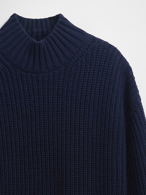 Oversized Turtleneck Mini Sweater Dress