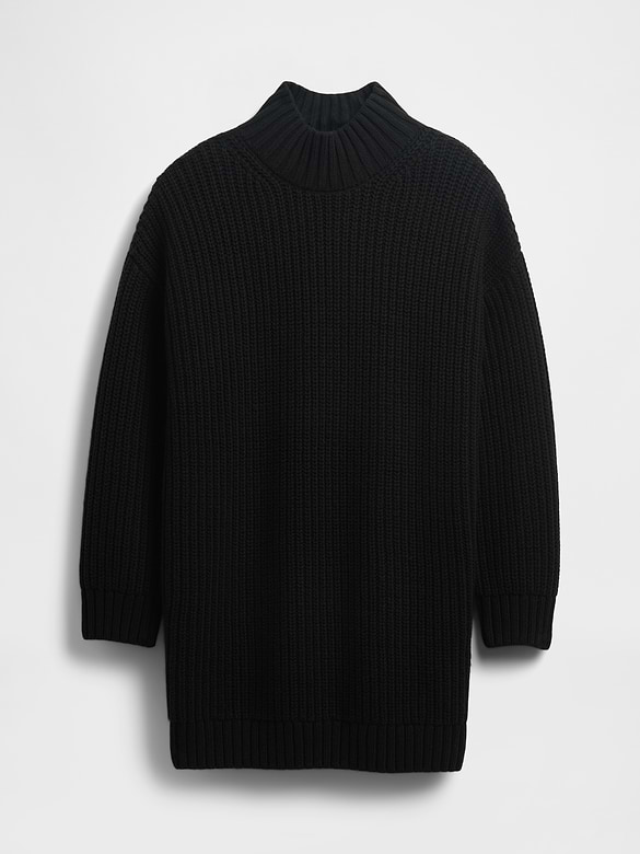 Oversized Turtleneck Mini Sweater Dress