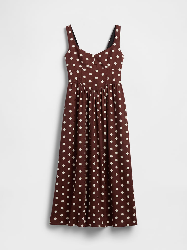 Image number 5 showing, Seamed Drop-Waist Maxi Dress