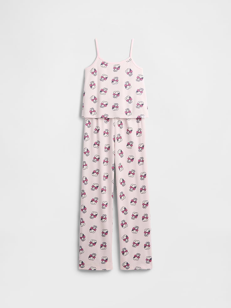 Image number 2 showing, Kids Snoopy Recycled Tank PJ Set
