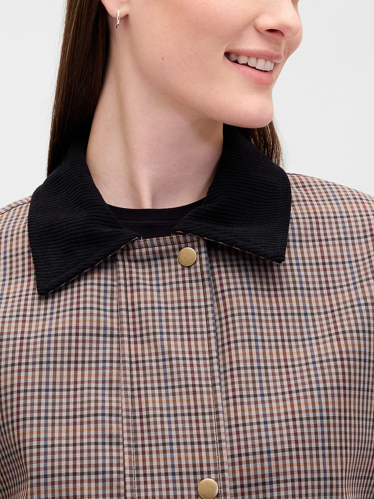 Image number 4 showing, Plaid Barn Jacket
