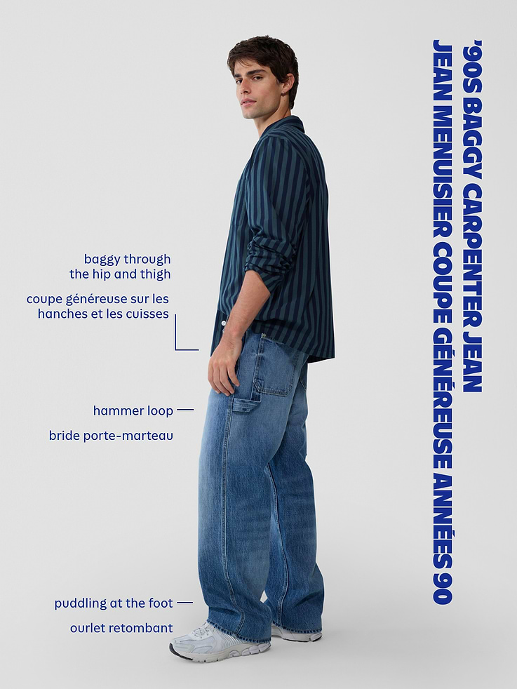 Image number 6 showing, 90s Baggy Carpenter Jeans