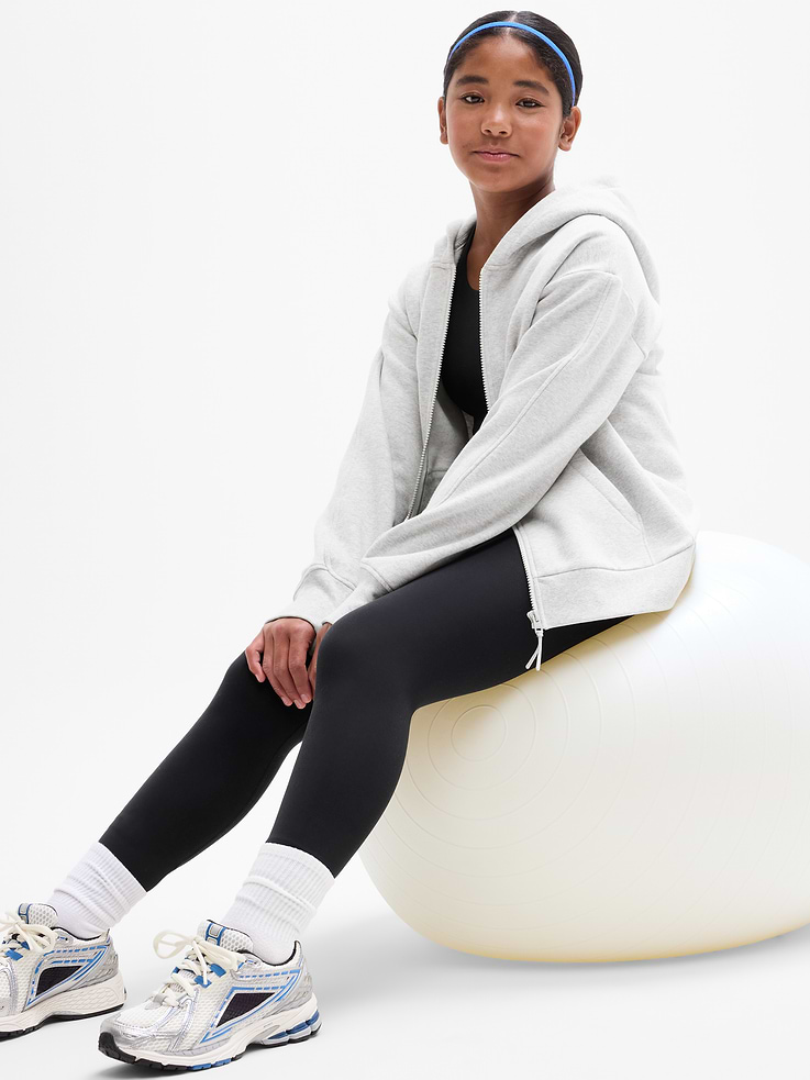 Image number 4 showing, Athleta Girl All Day Full Zip Sweatshirt