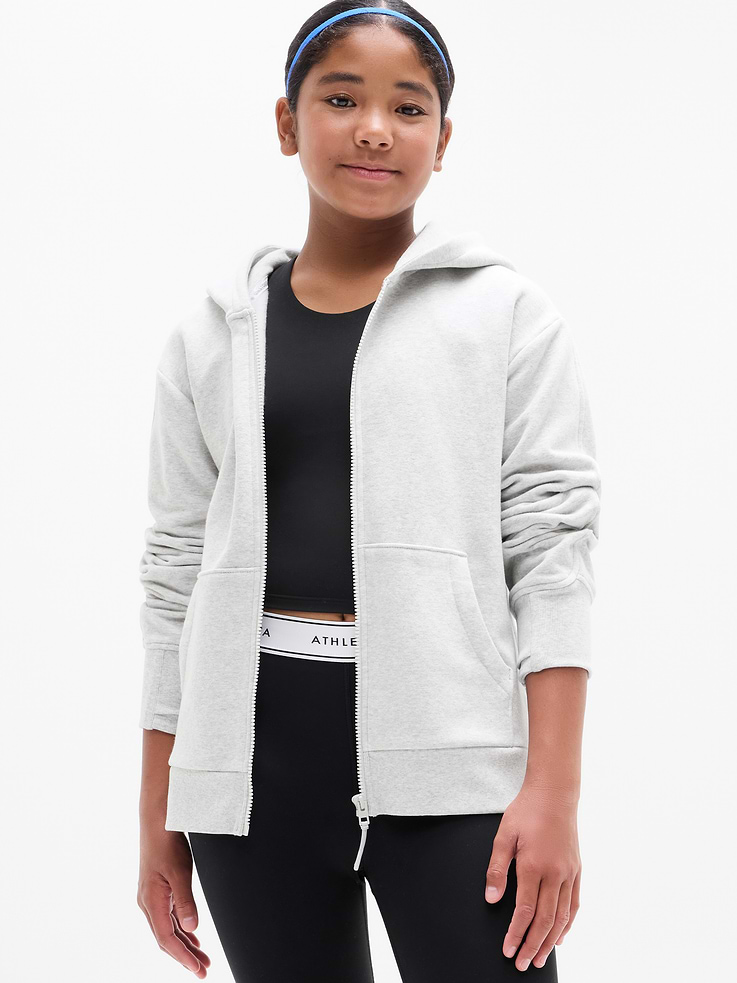 Image number 1 showing, Athleta Girl All Day Full Zip Sweatshirt