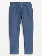Image number 1 showing, Faux-Denim Leggings for Toddler Girls