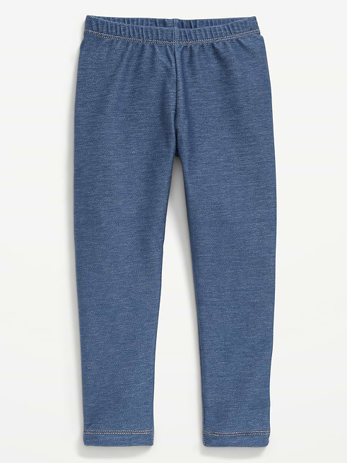 Faux Faux-Denim Leggings for Toddler Girls on clearance at Old Navy — 50% off