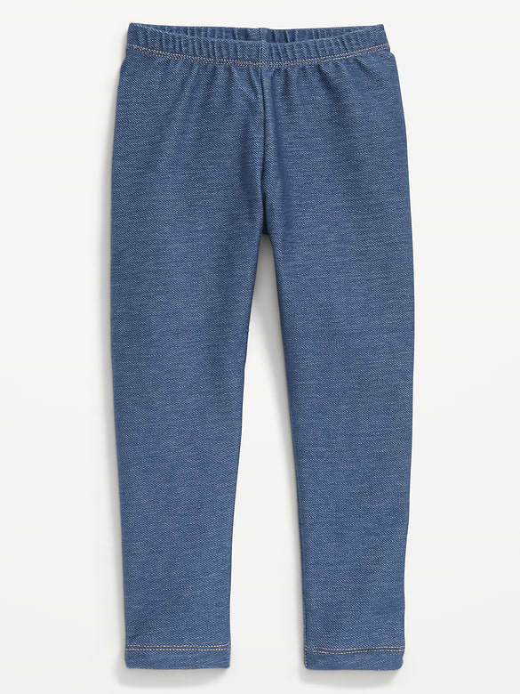 Faux-Denim Leggings for Toddler Girls