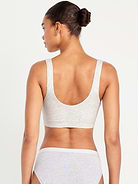 Image number 2 showing, Ruched Cotton Bralette