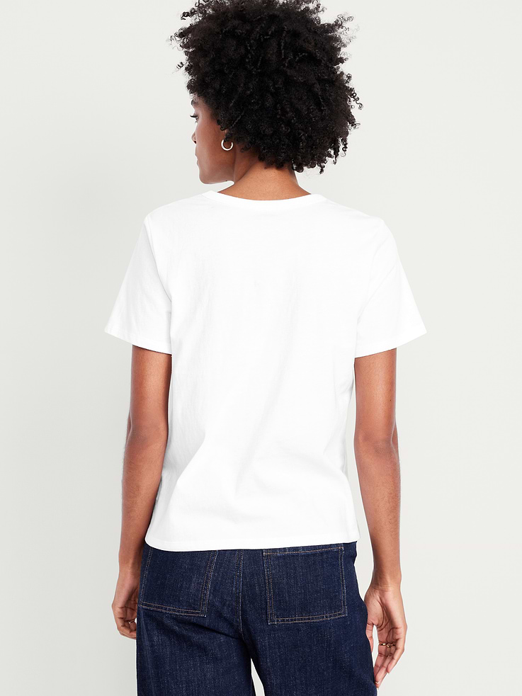 L'image numéro 2 présente T-shirt passe-partout ras du cou à imprimé