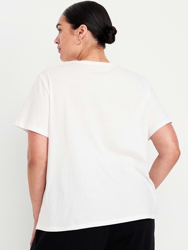 L'image numéro 8 présente T-shirt passe-partout ras du cou à imprimé