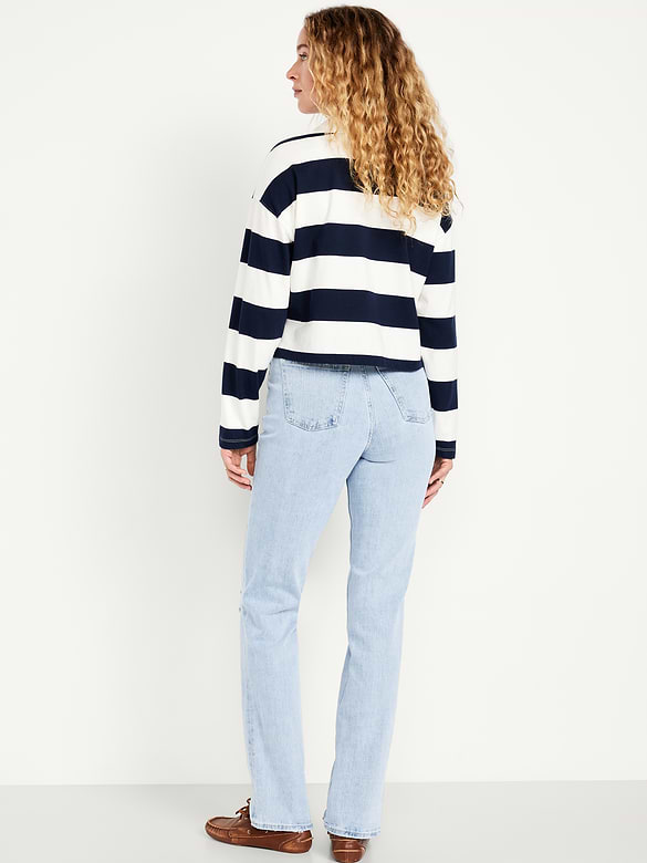 Extra High-Waisted Straight Jeans