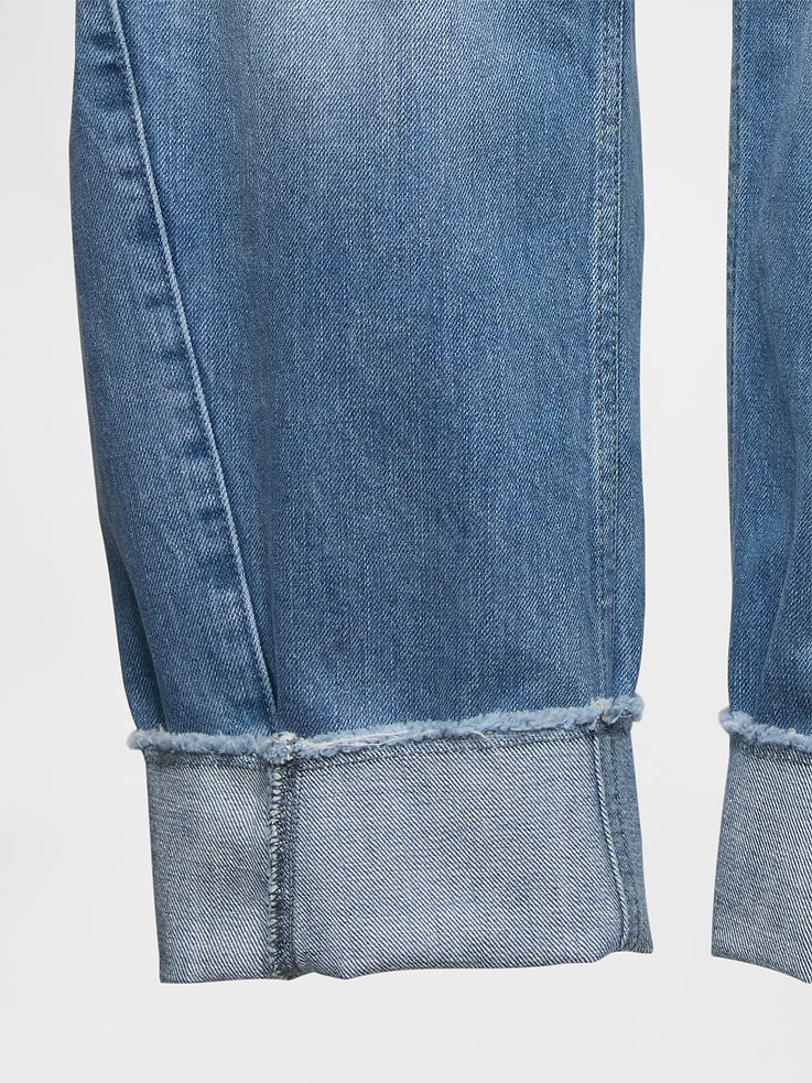 Image number 6 showing, High Rise Cuffed Barrel Jeans