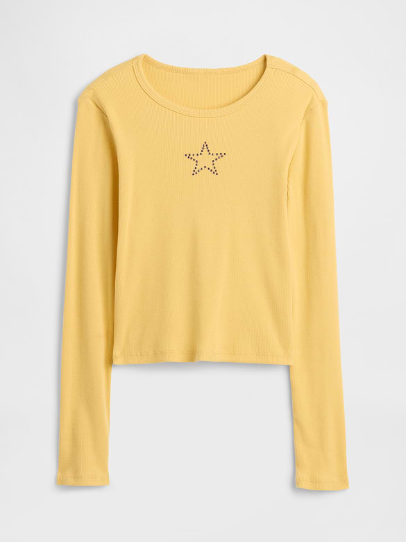 Kids Ribbed Pointelle T-Shirt