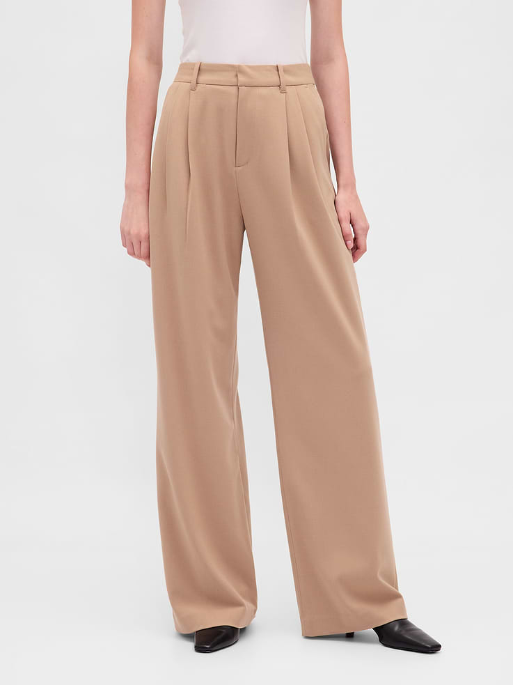 Image number 2 showing, 365 High Rise Brushed Twill Pleated Trousers