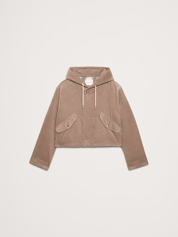 Blouson d’aviateur en velours côtelé