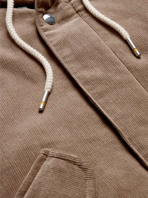 Blouson d’aviateur en velours côtelé