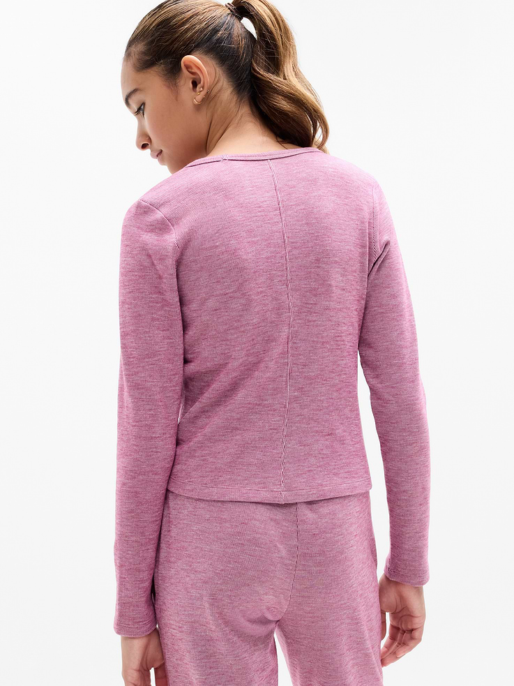 Image number 3 showing, Athleta Girl Cozy Rib Scoop Top