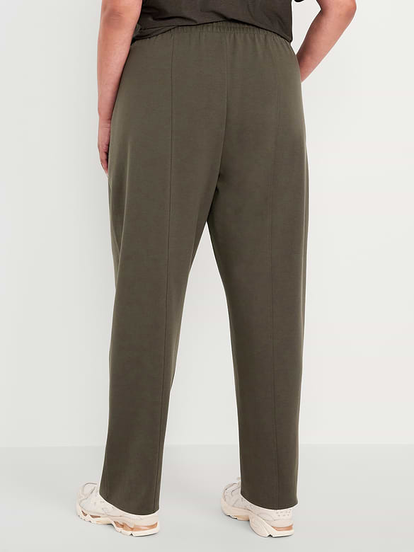 Pantalon baril à taille haute en Molleton dynamique