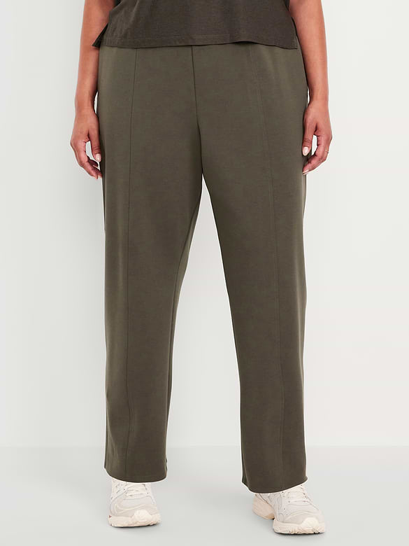 Pantalon baril à taille haute en Molleton dynamique