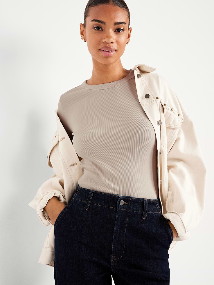 Image number 3 showing, Snug Long-Sleeve Crew-Neck T-Shirt