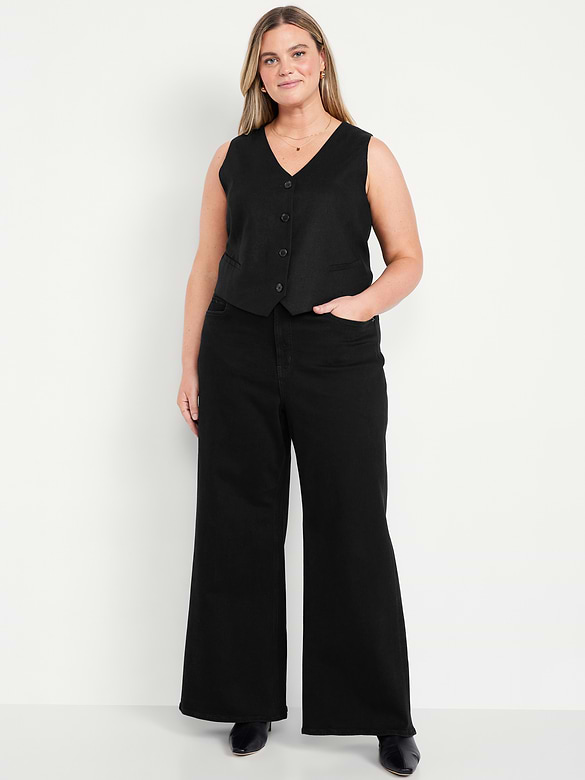 Extra High-Waisted Super Wide-Leg Jeans