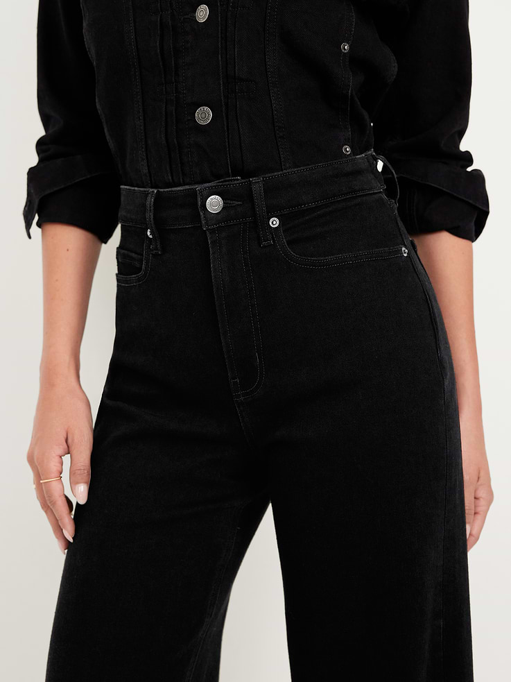 Image number 5 showing, Extra High-Waisted Super Wide-Leg Jeans