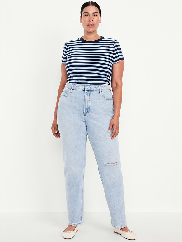 Extra High-Waisted Straight Jeans