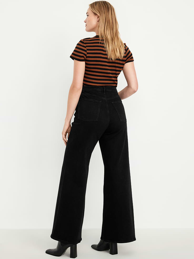 Image number 8 showing, Extra High-Waisted Super Wide-Leg Jeans