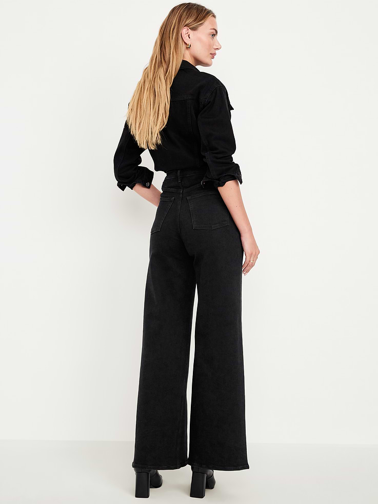 Image number 3 showing, Extra High-Waisted Super Wide-Leg Jeans