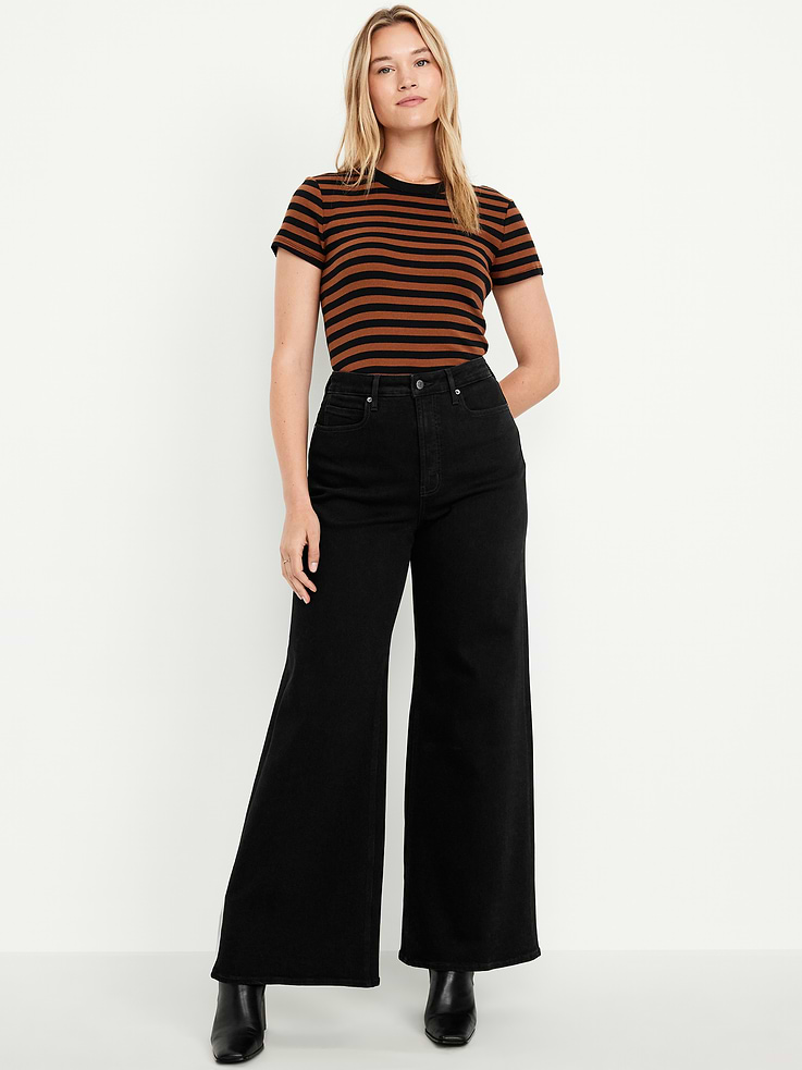 Image number 7 showing, Extra High-Waisted Super Wide-Leg Jeans