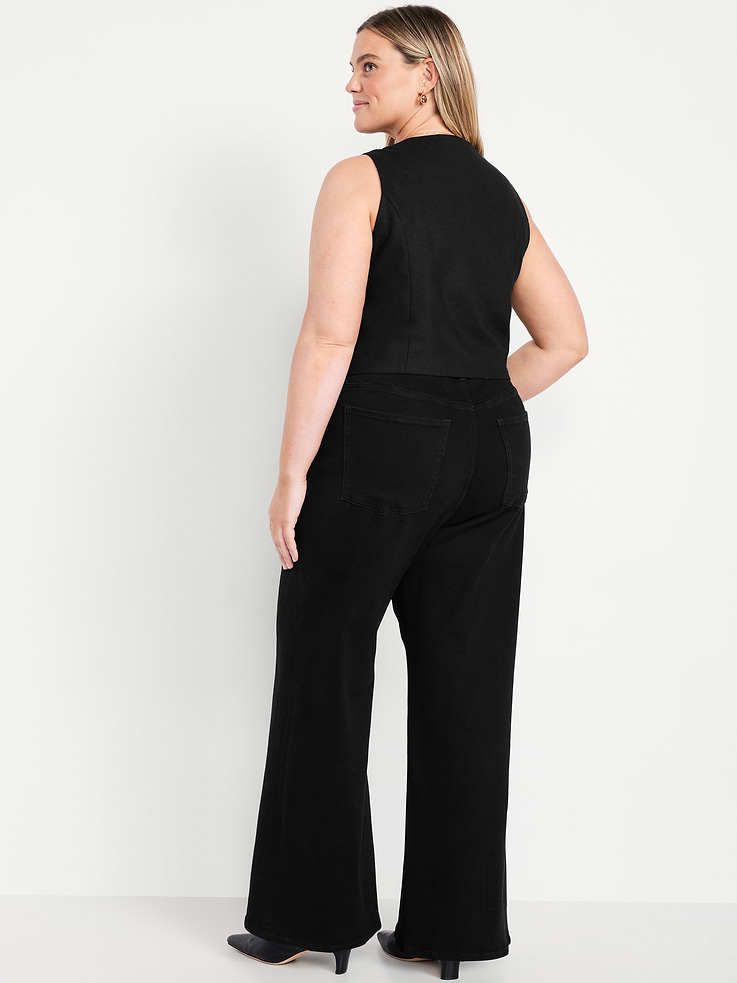 Image number 10 showing, Extra High-Waisted Super Wide-Leg Jeans