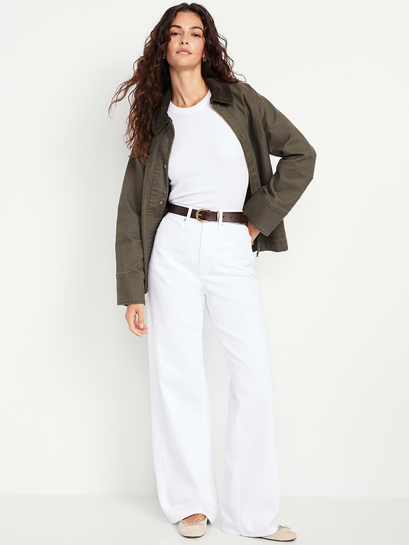 Extra High-Waisted Wide-Leg Jeans