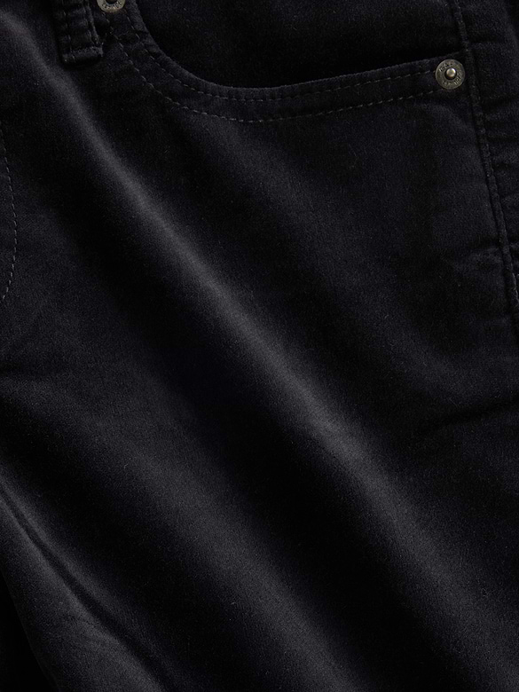 Low Rise Velvet '90s Slim Straight Pants