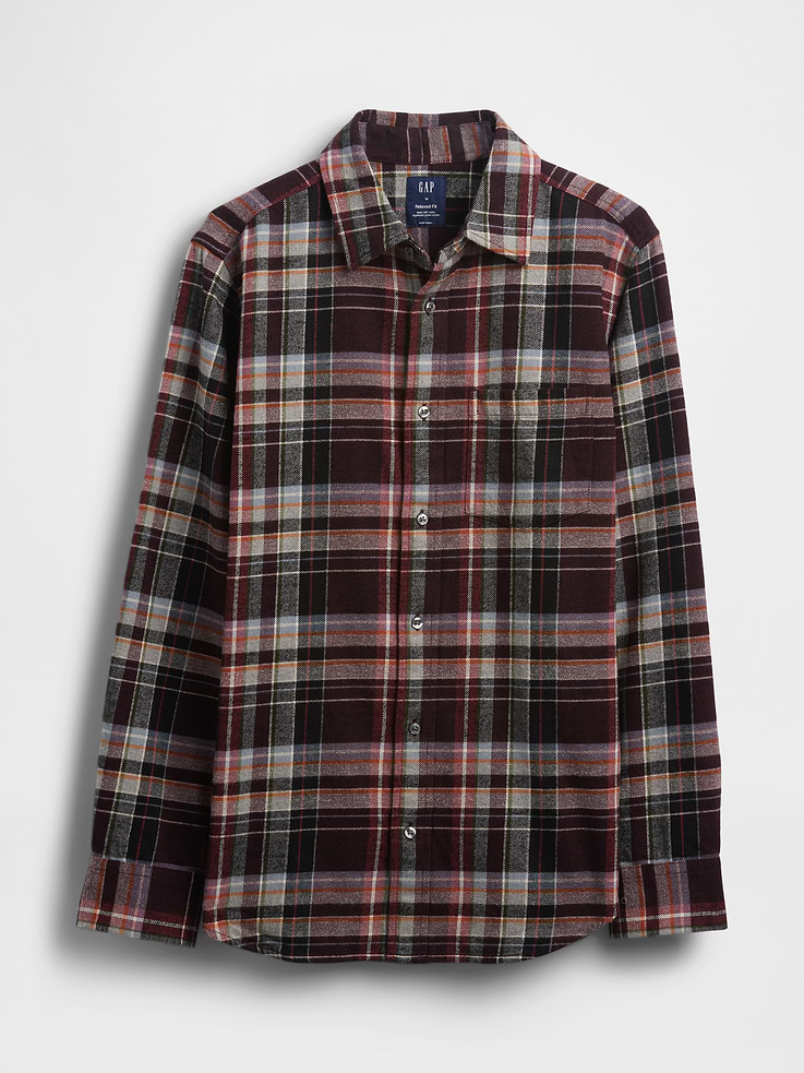 Image number 5 showing, Organic Cotton Relaxed Flannel Shirt