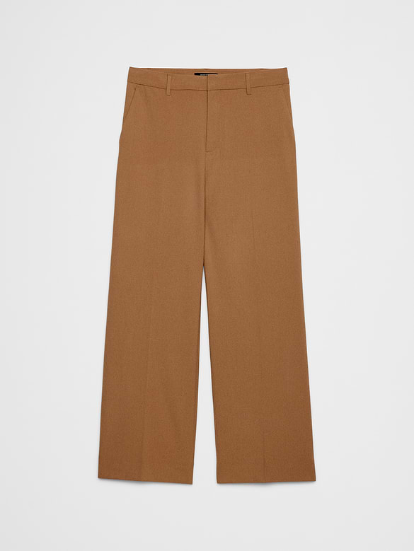 Wide-Leg High-Rise Sculpted Trouser