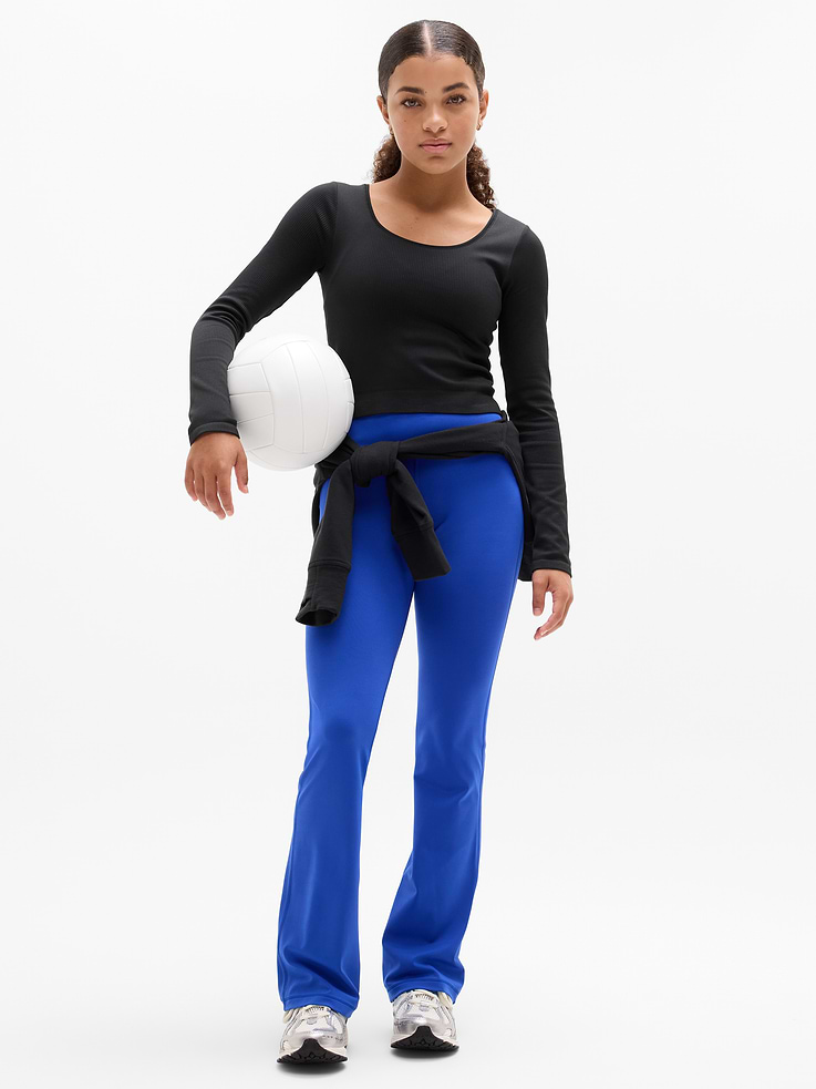 Image 2 of 5, Athleta Girl Rise Above Rib Crop Top