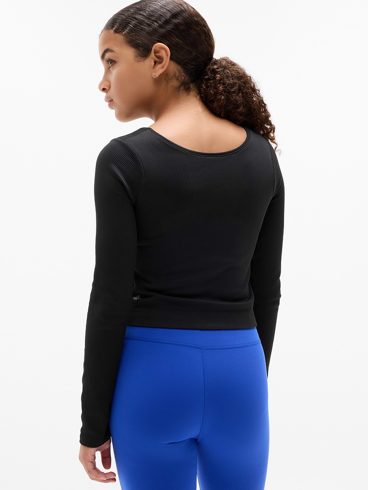 Image 3 of 5, Athleta Girl Rise Above Rib Crop Top