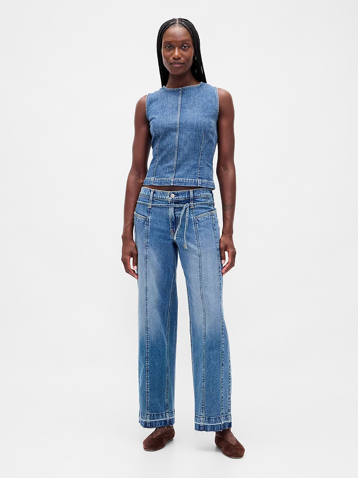 Image 2 de 3, Camisole courte en denim