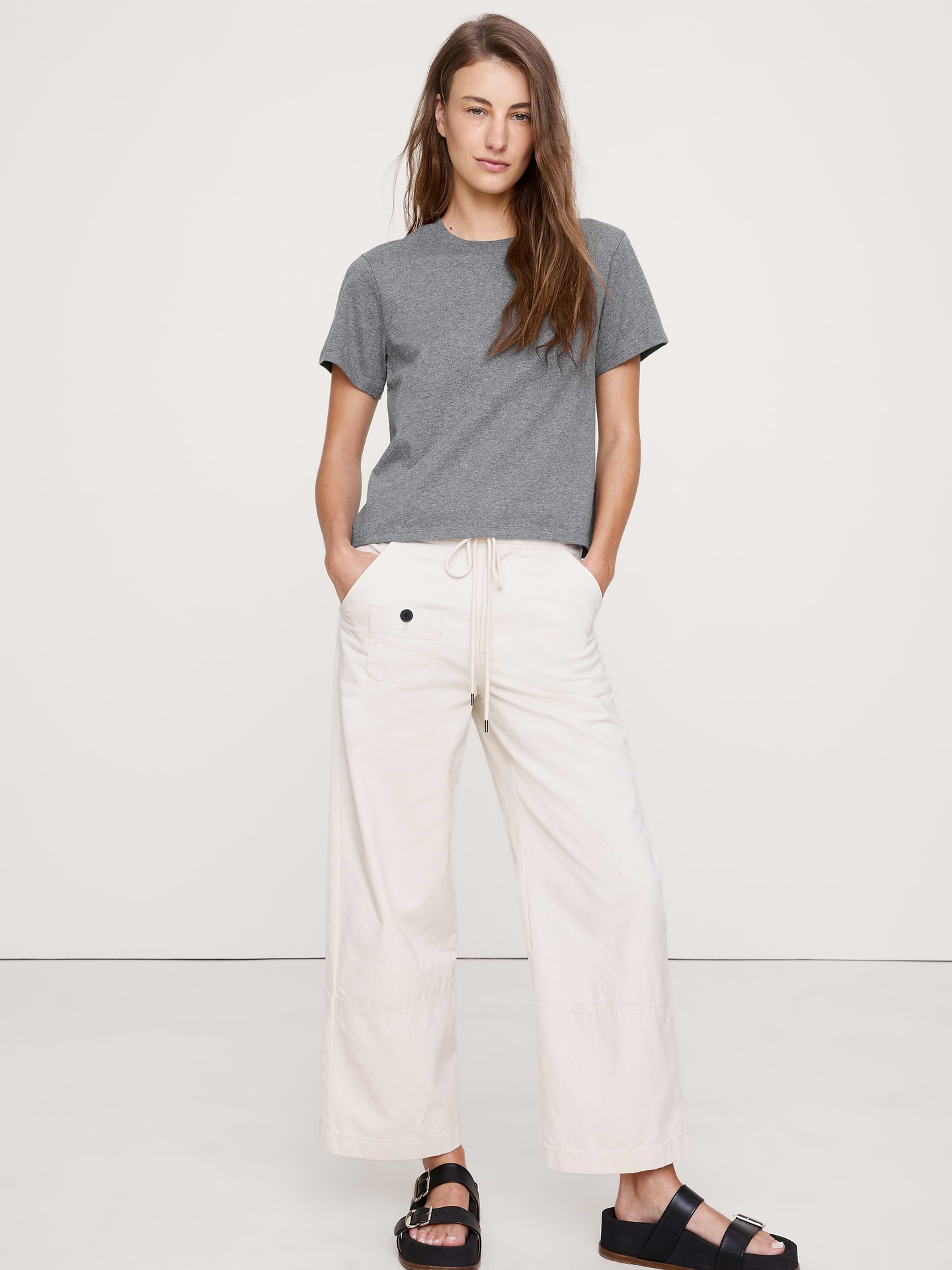 Image number 1 showing, Vintage Cotton Crew-Neck T-Shirt